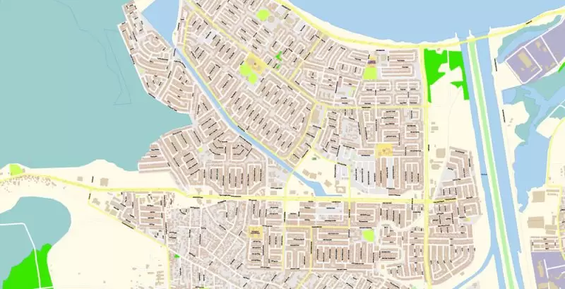 San Juan Metro Area PDF Map Vector Exact City Plan Puerto Rico detailed Street Map editable Adobe PDF in layers