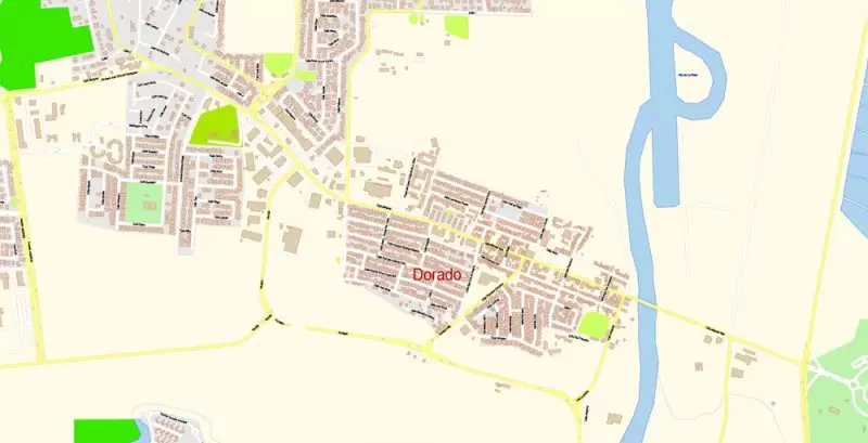 San Juan Metro Area PDF Map Vector Exact City Plan Puerto Rico detailed Street Map editable Adobe PDF in layers