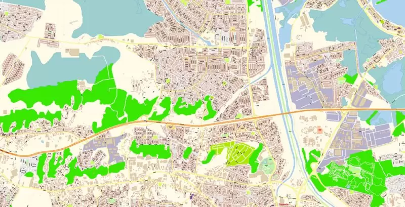 San Juan Metro Area PDF Map Vector Exact City Plan Puerto Rico detailed Street Map editable Adobe PDF in layers