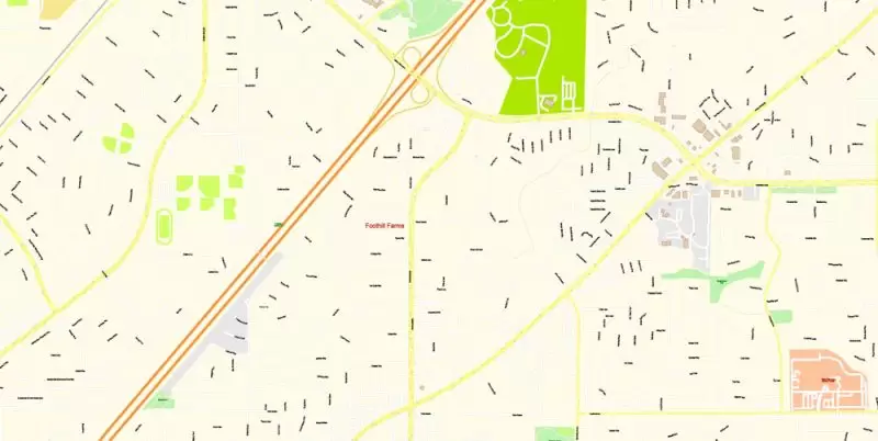 Sacramento California Map Vector Exact City Plan detailed Street Map editable Adobe Illustrator in layers