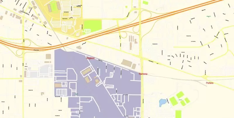 Sacramento California Map Vector Exact City Plan detailed Street Map editable Adobe Illustrator in layers