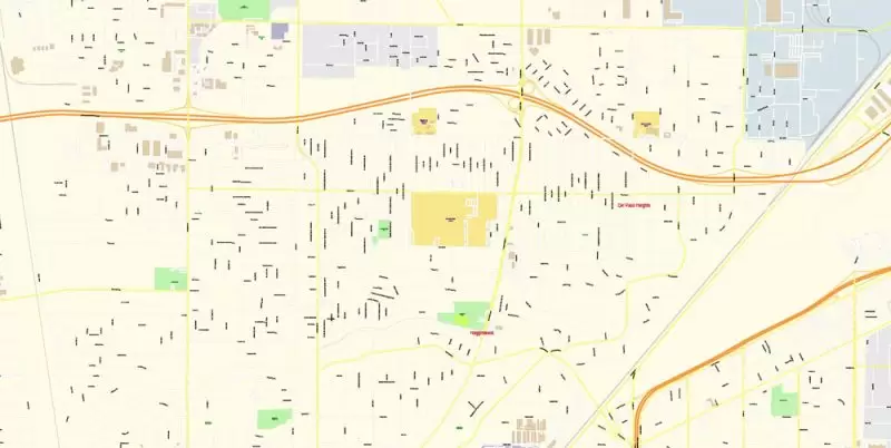 Sacramento California Map Vector Exact City Plan detailed Street Map editable Adobe Illustrator in layers