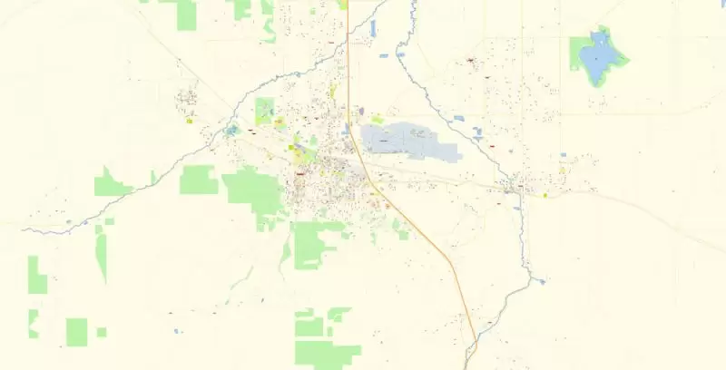 Helena Montana Map Vector Exact City Plan detailed Street Map editable Adobe Illustrator in layers