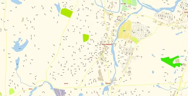 Newport Rhode Island Map Vector Exact City Plan detailed Street Map editable Adobe Illustrator in layers