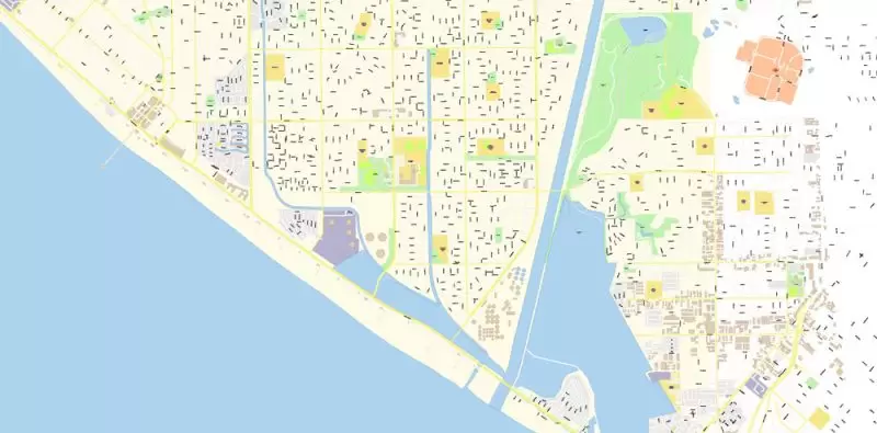Los Angeles Metro NW California Map Vector Exact City Plan High Detailed Street Map editable Adobe Illustrator in layers