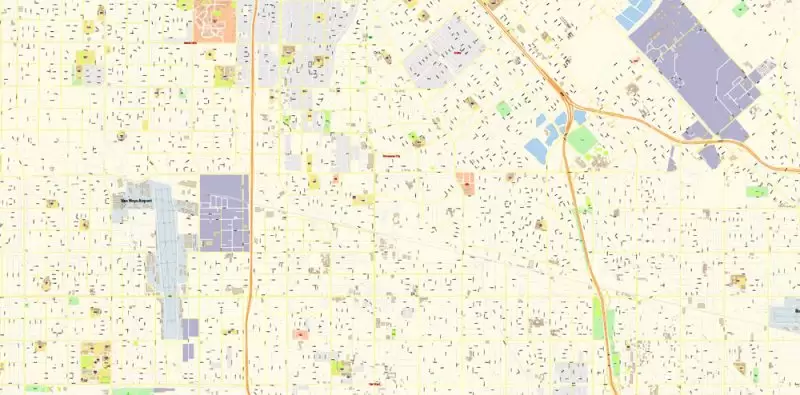 Los Angeles Metro NW California Map Vector Exact City Plan High Detailed Street Map editable Adobe Illustrator in layers