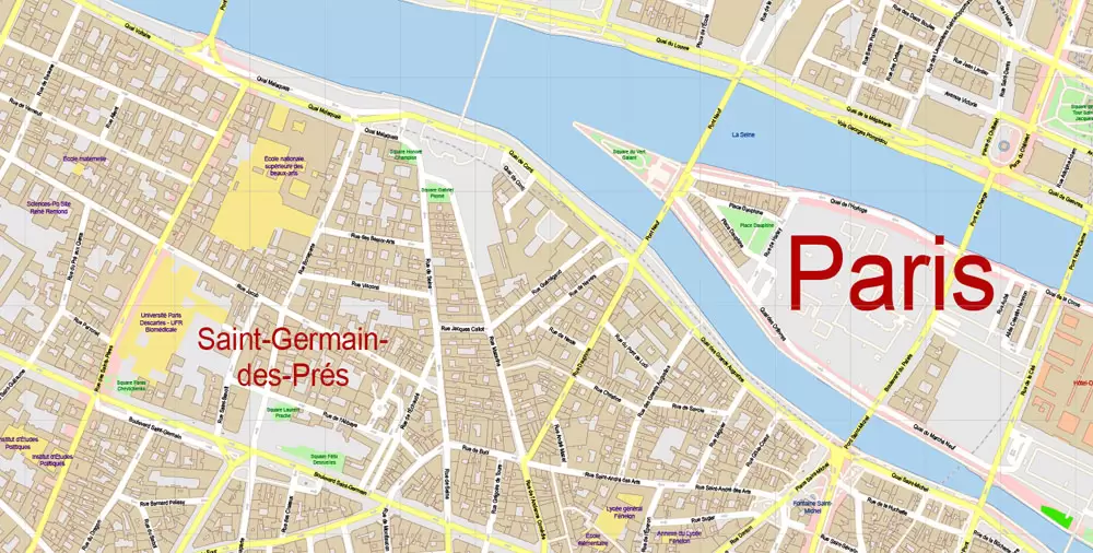 Urban plan grande Paris France 13 AI / PDF