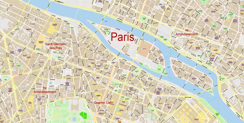 Urban plan grande Paris France 13 AI / PDF
