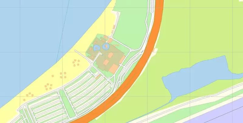 Vivo Beach Puerto Rico Map Vector DWG DXF PDF Exact City Plan High Detailed Street Map editable AutoCAD in layers