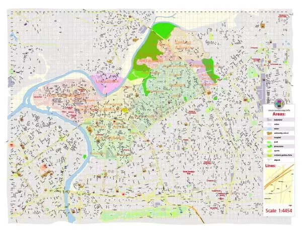 Santo Domingo NordEste School Areas Map (full) Vector Exact City Plan high Detailed Street Map editable Adobe Illustrator in layers