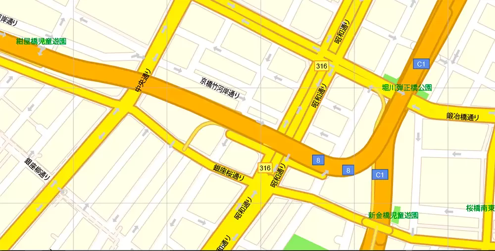 Tokyo Japan PDF Map Vector Exact City Plan High Detailed Street Map editable Adobe PDF in layers