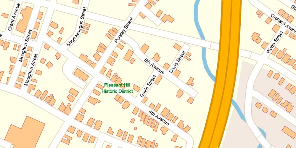 Macon Georgia US Map Vector Exact City Plan High Detailed Street Map editable Adobe Illustrator in layers