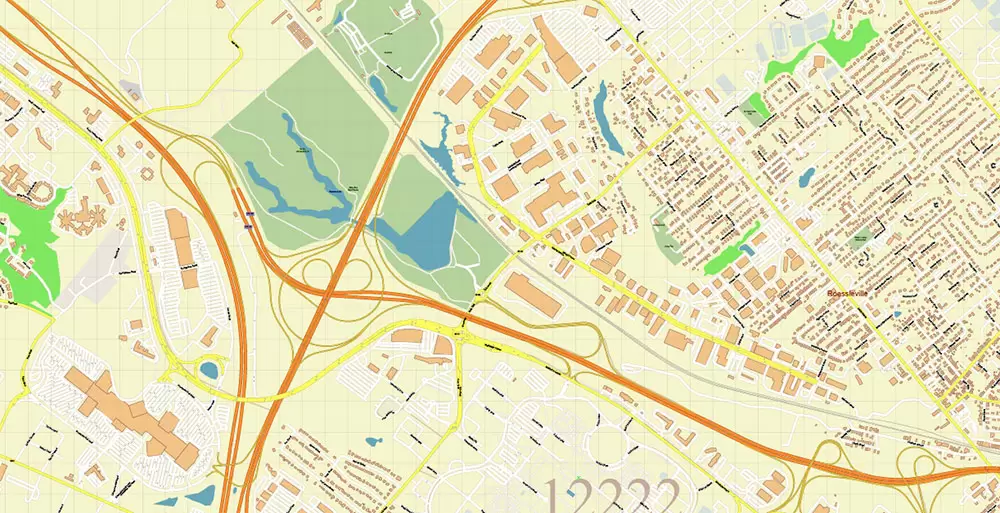 Albany County New York US PDF Vector Map Exact State Plan High Detailed Road Map + admin + Zipcodes editable Adobe PDF in layers