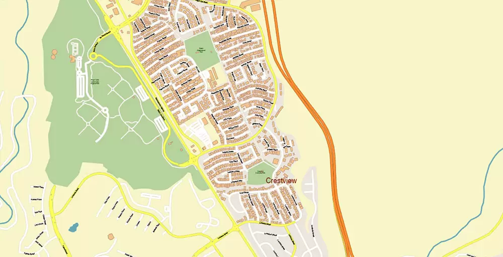 Honolulu Oahu Hawaii US Map Vector Exact City Plan High Detailed Street Map editable Adobe Illustrator in layers