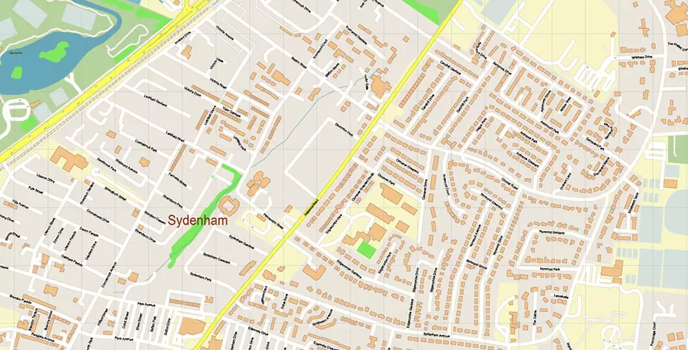 Belfast Northern Ireland UK PDF Vector Map Exact City Plan High Detailed Street Map Adobe PDF in layers