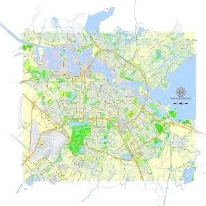 Amsterdam Netherlands printable editable PDF layered Vector Map Amsterdam Netherlands printable editable PDF layered Vector Map