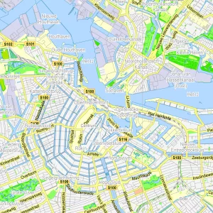 Amsterdam Netherlands printable editable PDF layered Vector Map Amsterdam Netherlands printable editable PDF layered Vector Map