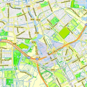 Amsterdam Netherlands printable editable PDF layered Vector Map Amsterdam Netherlands printable editable PDF layered Vector Map