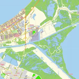 Baton Rouge New Orleans Louisiana US printable editable PDF layered Vector Map Baton Rouge New Orleans Louisiana US printable editable PDF layered Vector Map