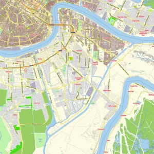 Baton Rouge New Orleans Louisiana US printable editable PDF layered Vector Map Baton Rouge New Orleans Louisiana US printable editable PDF layered Vector Map