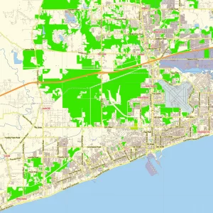 Baton Rouge New Orleans Louisiana US printable editable PDF layered Vector Map Baton Rouge New Orleans Louisiana US printable editable PDF layered Vector Map