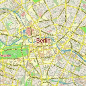 Berlin Germany printable editable layered PDF Vector Map Berlin Germany printable editable layered PDF Vector Map
