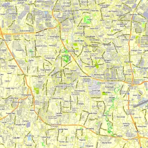 Jakarta Indonesia printable editable layered PDF Vector Map