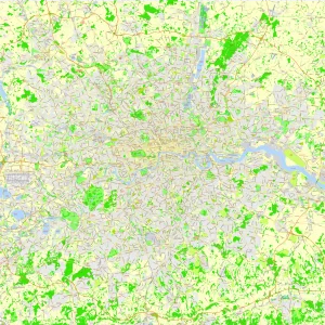 London Greater UK printable editable layered PDF Vector Map London Greater UK printable editable layered PDF Vector Map