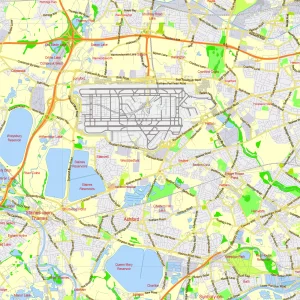 London Greater UK printable editable layered PDF Vector Map London Greater UK printable editable layered PDF Vector Map