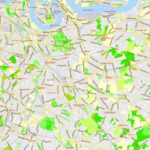London Greater UK printable editable layered PDF Vector Map London Greater UK printable editable layered PDF Vector Map