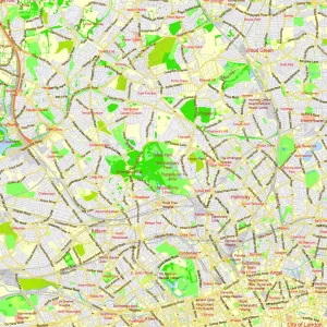 London Greater UK printable editable layered PDF Vector Map London Greater UK printable editable layered PDF Vector Map