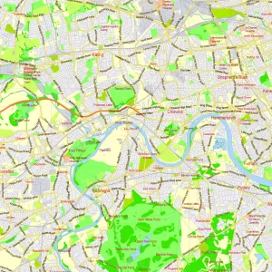 London Greater UK printable editable layered PDF Vector Map London Greater UK printable editable layered PDF Vector Map