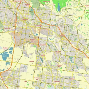 Melbourne Australia printable editable layered PDF Vector Map Melbourne Australia printable editable layered PDF Vector Map