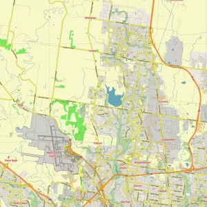 Melbourne Australia printable editable layered PDF Vector Map Melbourne Australia printable editable layered PDF Vector Map