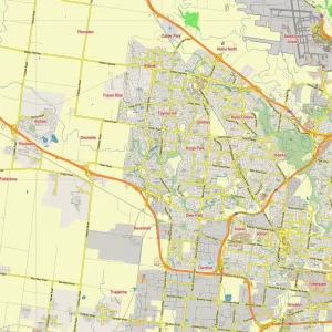 Melbourne Australia printable editable layered PDF Vector Map Melbourne Australia printable editable layered PDF Vector Map