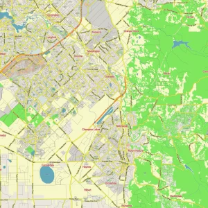 Perth Australia editable layered PDF Vector Map Perth Australia editable layered PDF Vector Map