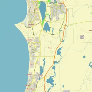 Perth Australia editable layered PDF Vector Map Perth Australia editable layered PDF Vector Map