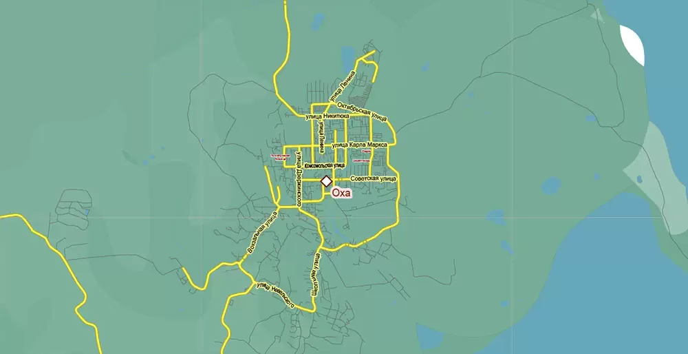 Sakhalin Island Russia Vector Map (Roads, Relief, Water) Editable Layered Adobe Illustrator