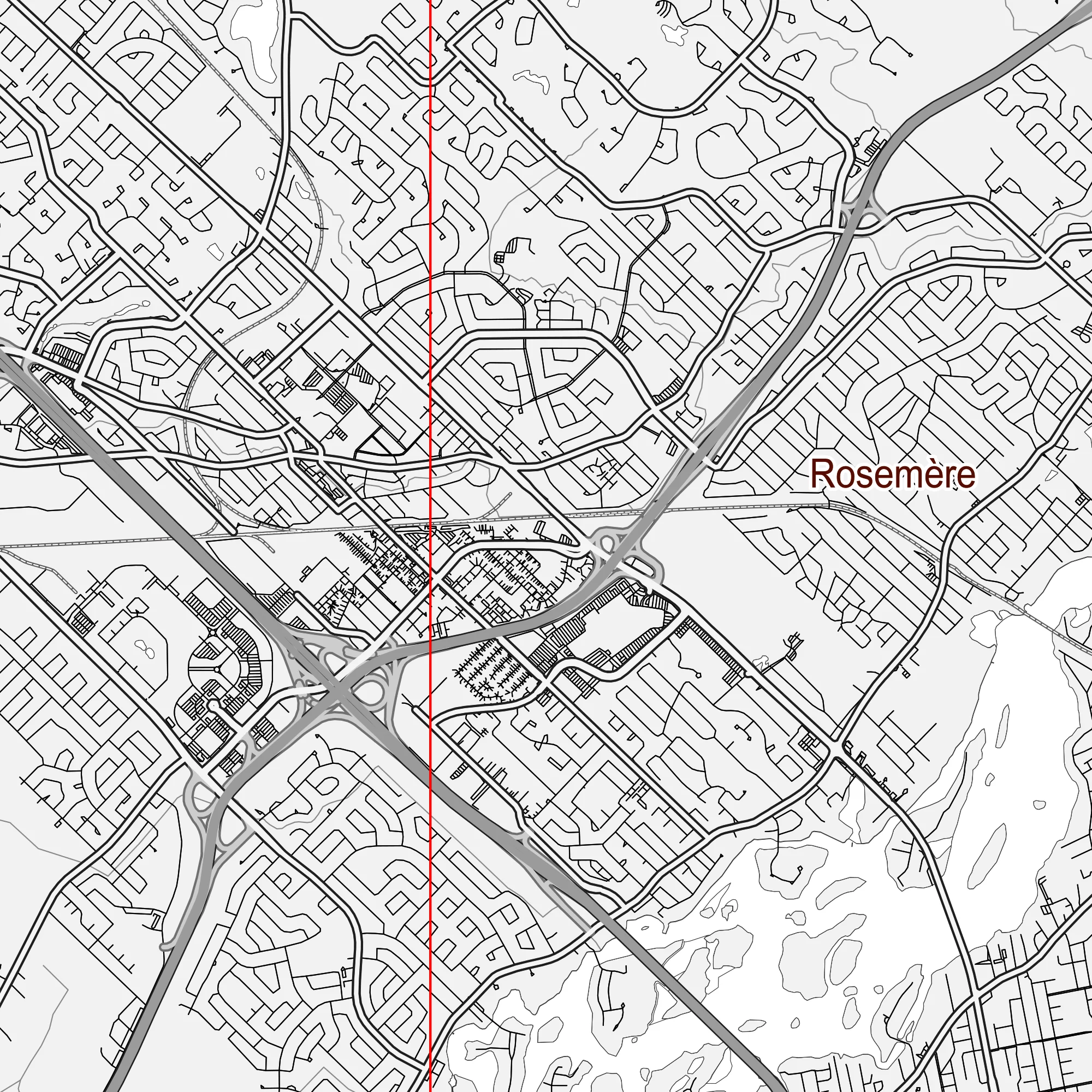 Montreal Quebec Canada PDF Vector Map: City Plan Low Detailed (simple white) Street Map editable Adobe PDF in layers