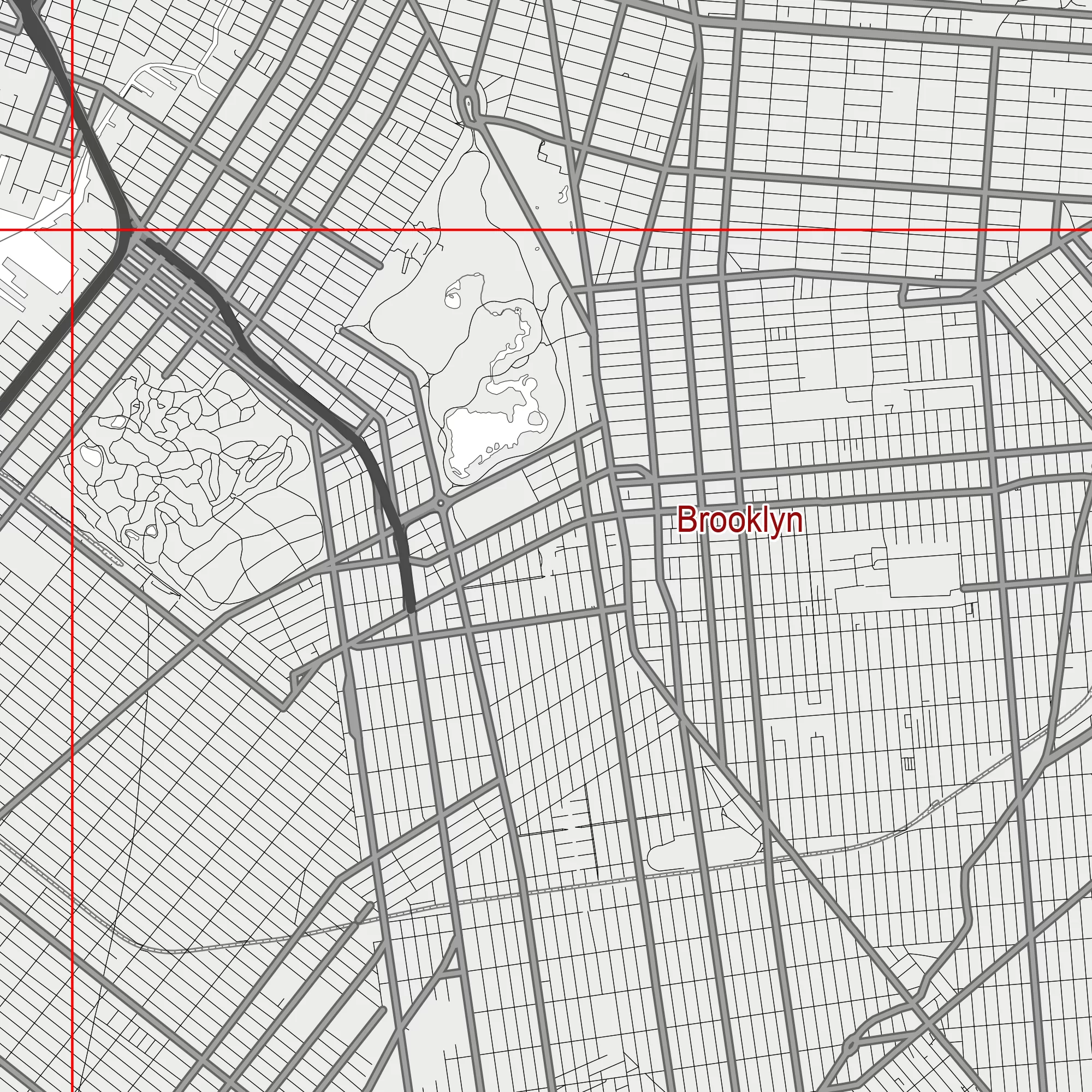 New York City US PDF Vector Map: City Plan Low Detailed (simple white) Street Map editable Adobe PDF in layers