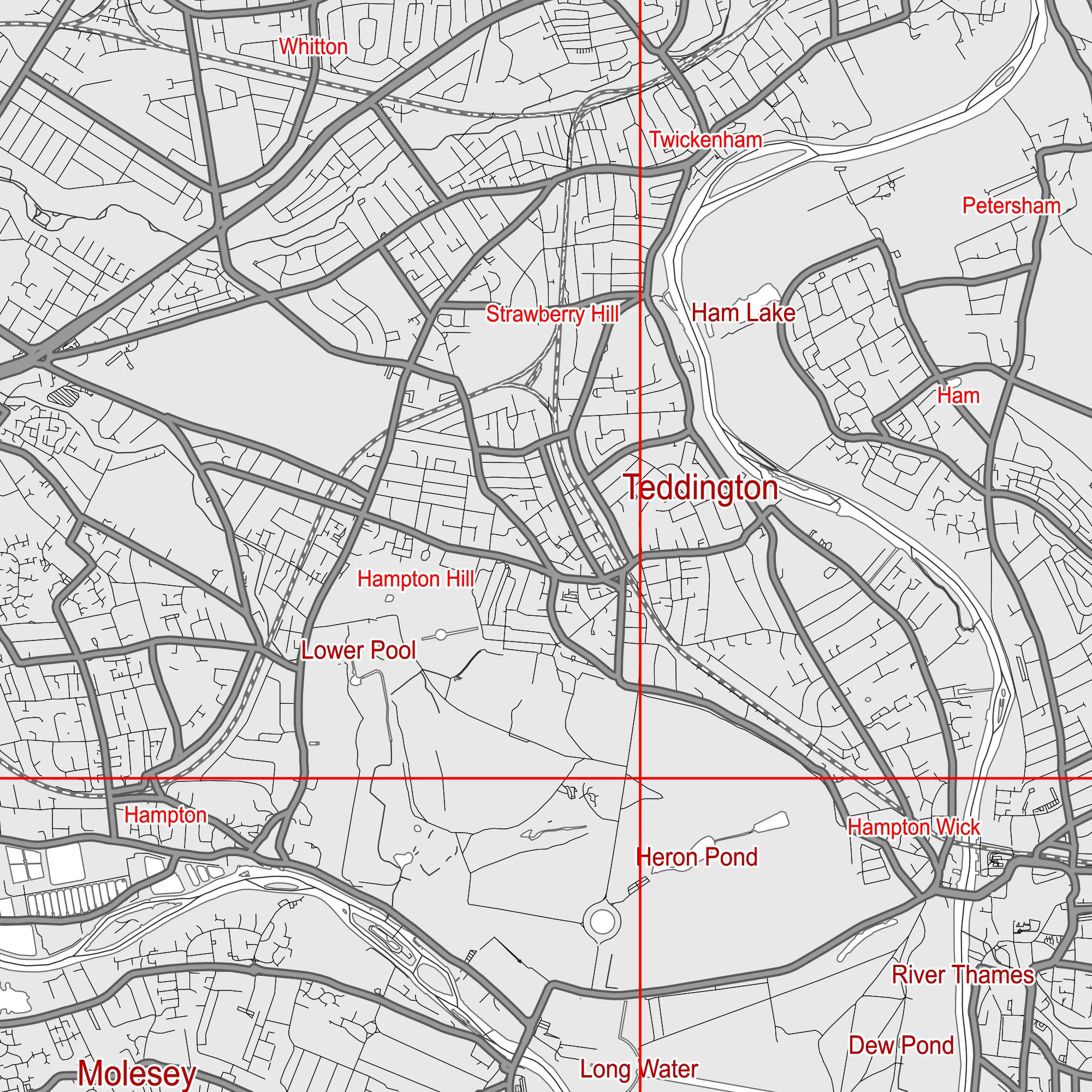 London UK Greater Map Vector City Plan Low Detailed (simple white) Street Map editable Adobe Illustrator in layers