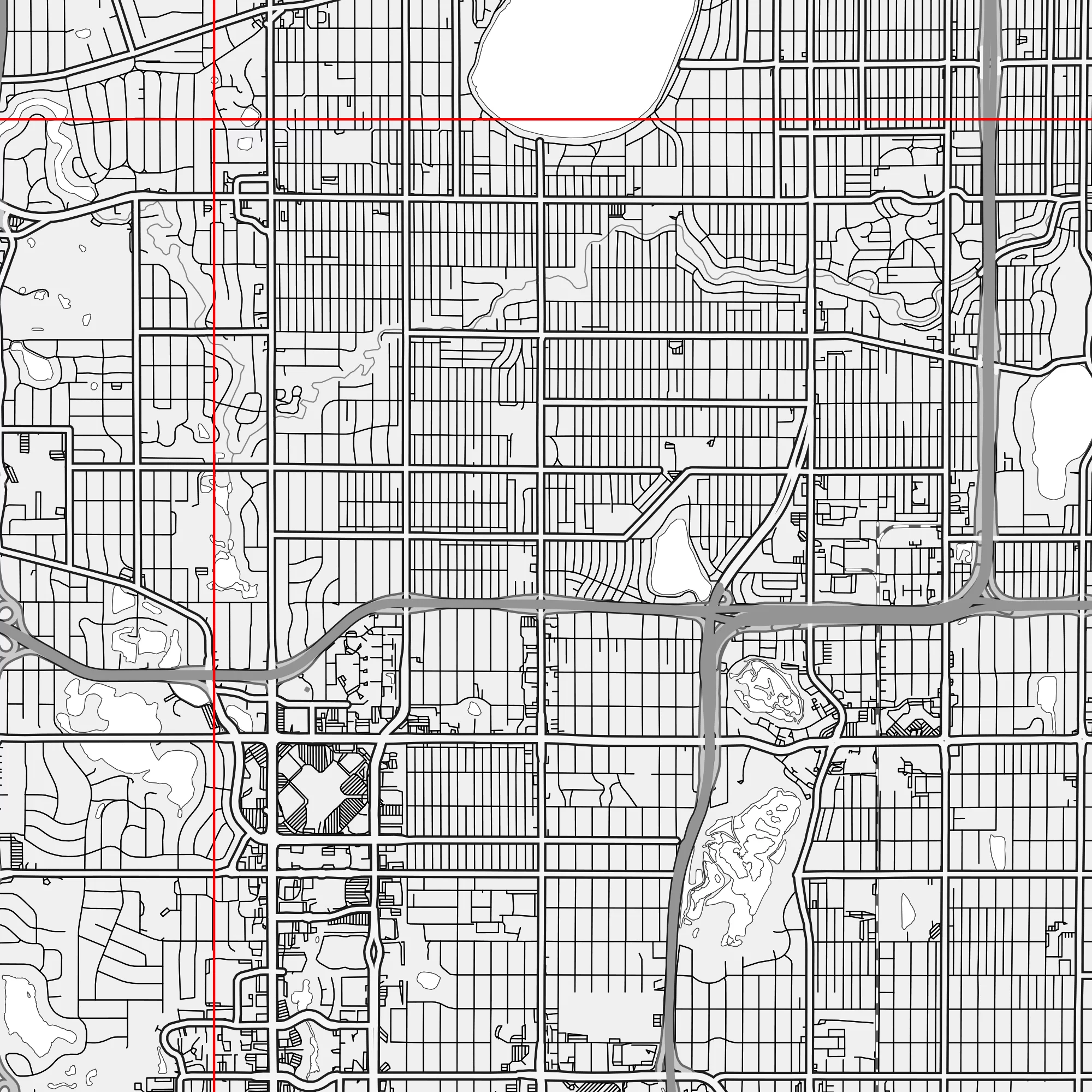 Minneapolis Sent Paul Minnesota US PDF Vector Map: City Plan Low Detailed (simple white) Street Map editable Adobe PDF in layers