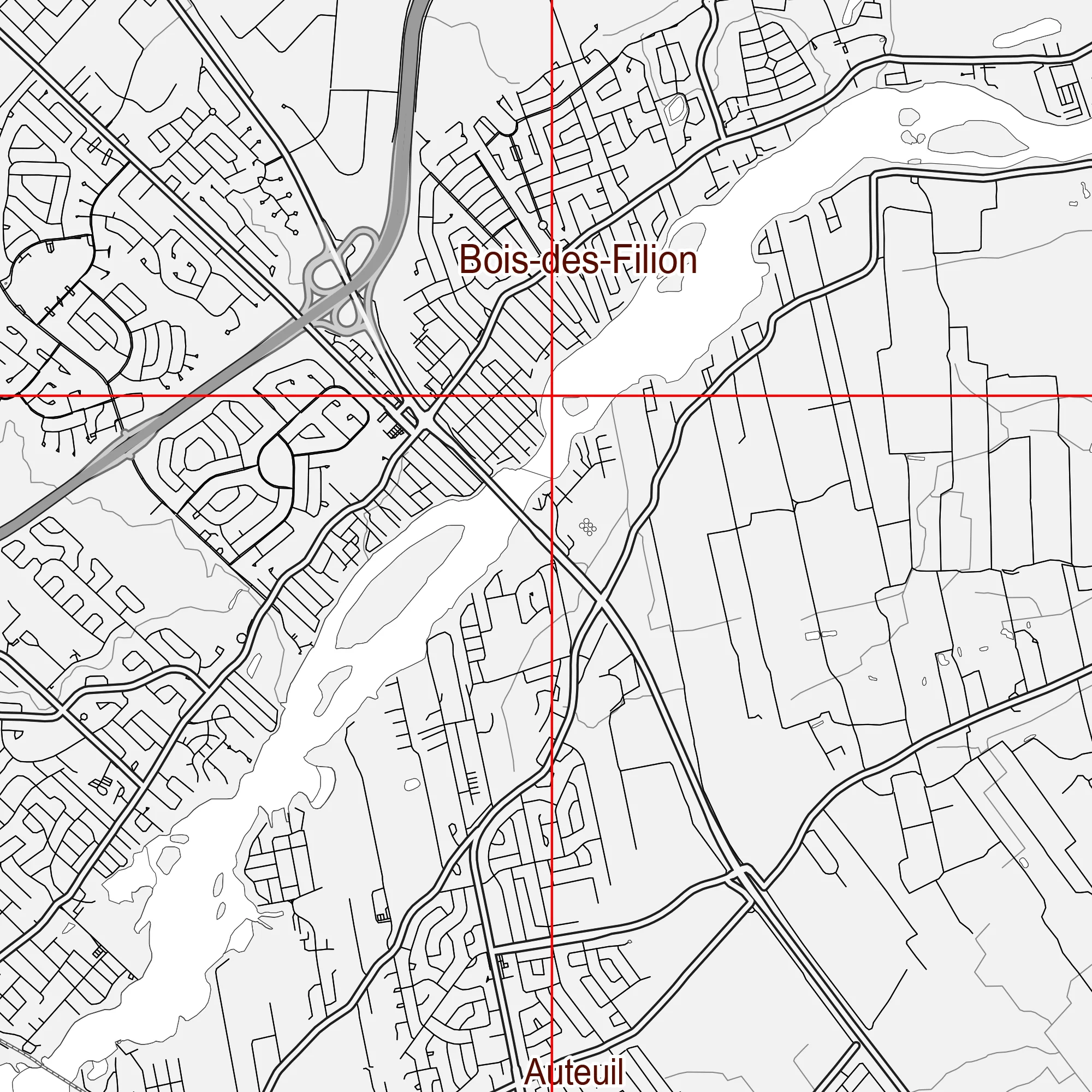 Montreal Quebec Canada PDF Vector Map: City Plan Low Detailed (simple white) Street Map editable Adobe PDF in layers
