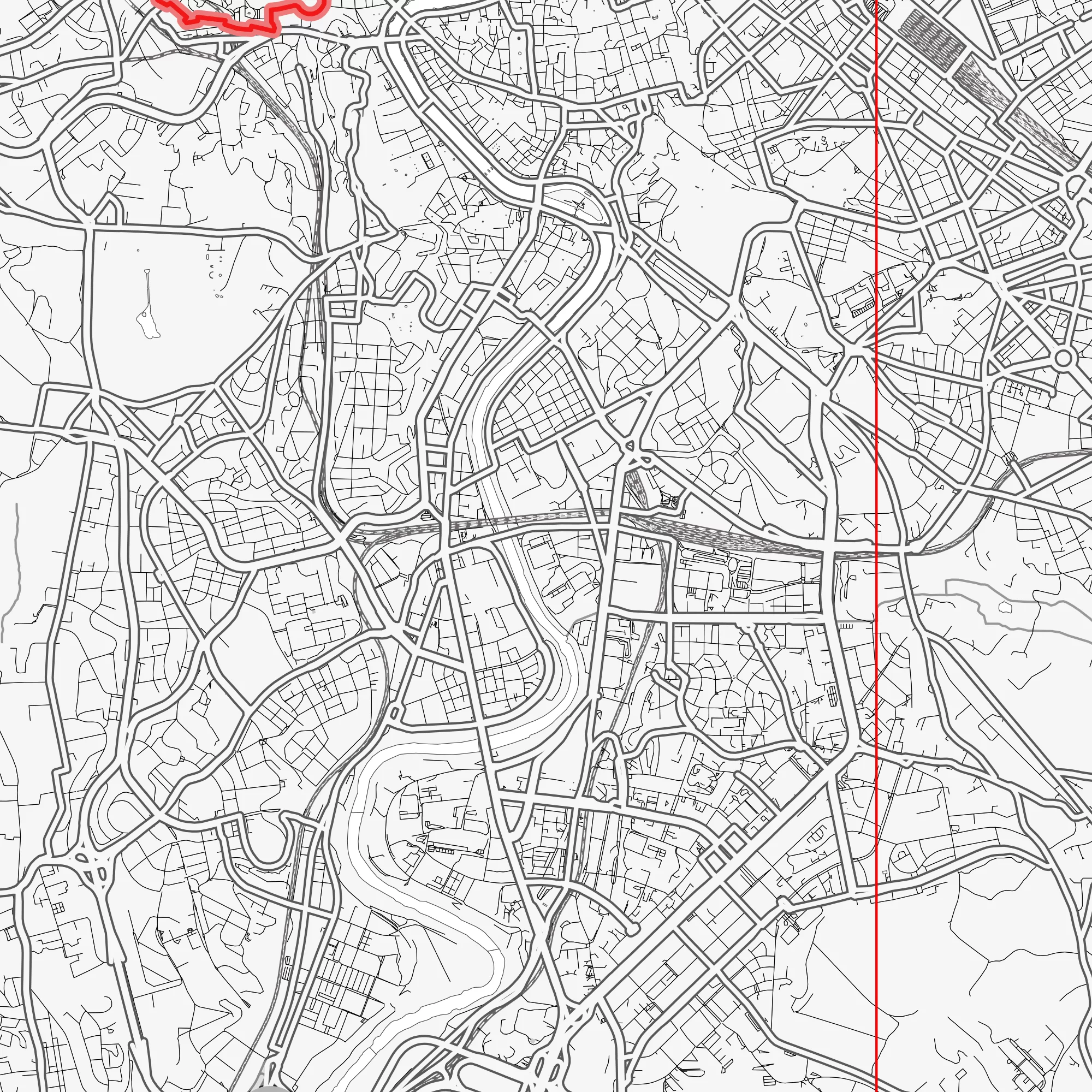 Roma Italy PDF Vector Map: City Plan Low Detailed (simple white) Street Map editable Adobe PDF in layers