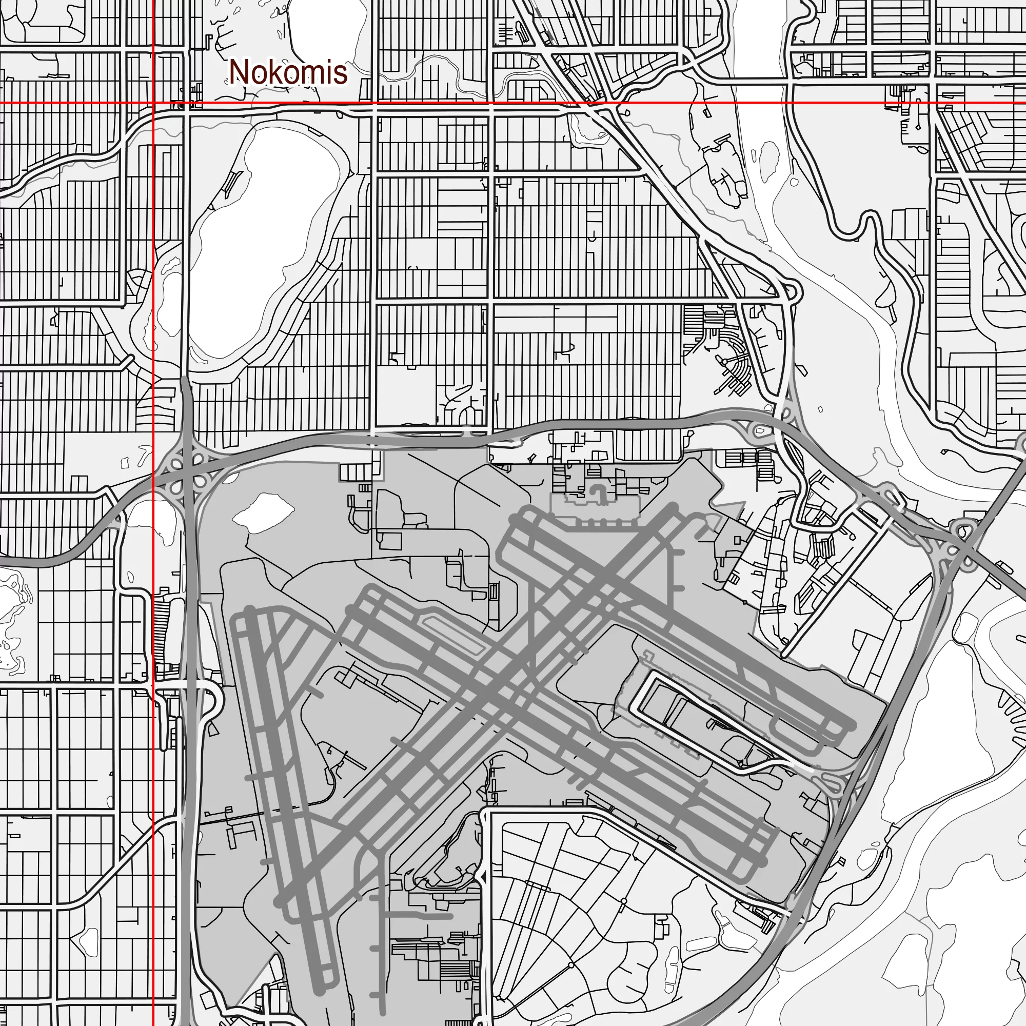 Minneapolis Sent Paul Minnesota US PDF Vector Map: City Plan Low Detailed (simple white) Street Map editable Adobe PDF in layers
