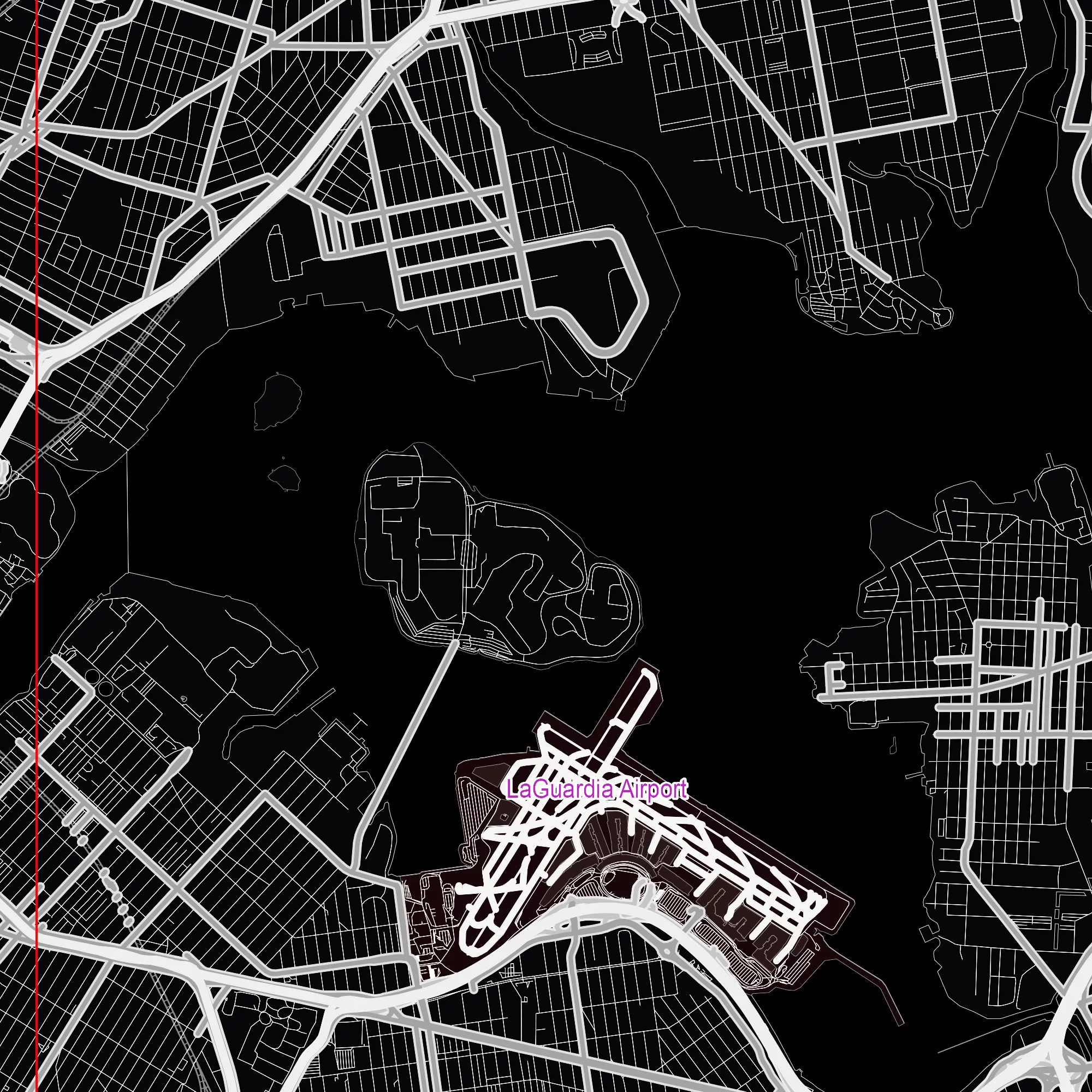 New York City US Map Vector City Plan Low Detailed (simple black) Street Map editable Adobe Illustrator in layers