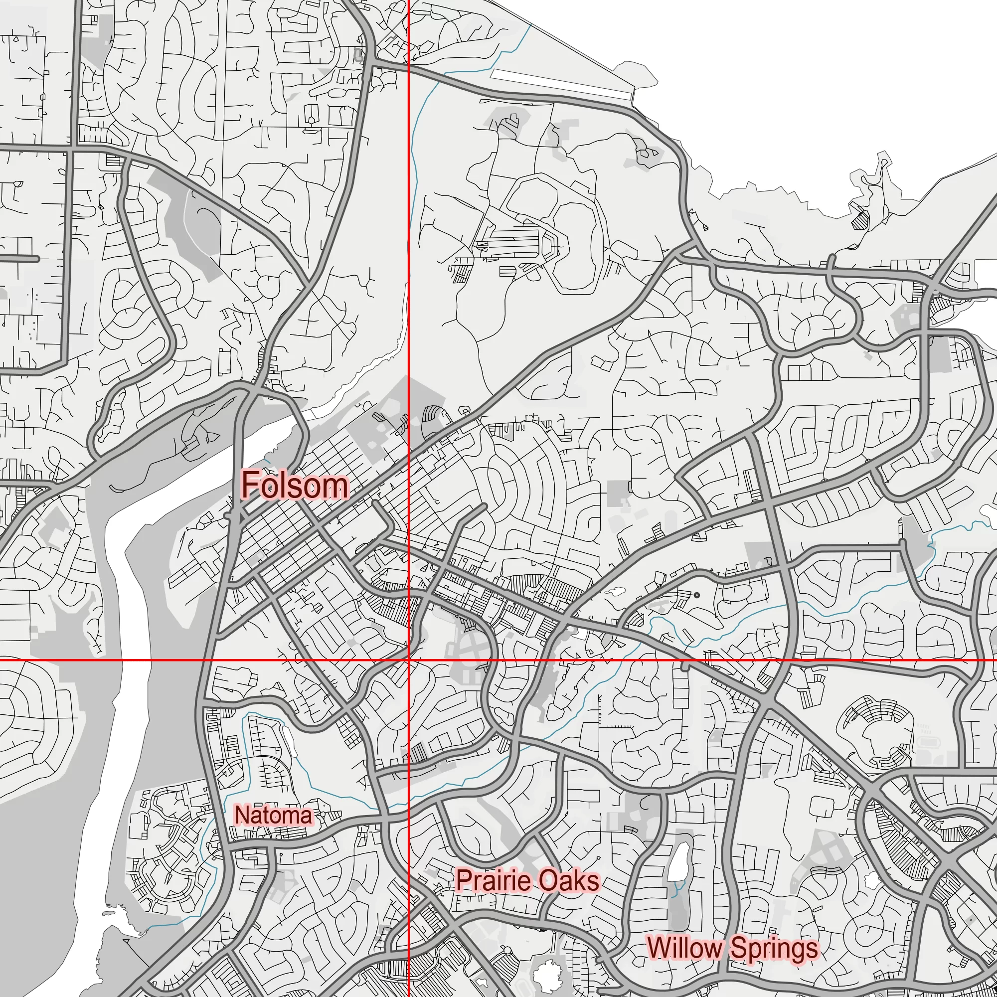 Sacramento California US Map Vector City Plan Low Detailed (simple white) Street Map editable Adobe Illustrator in layers
