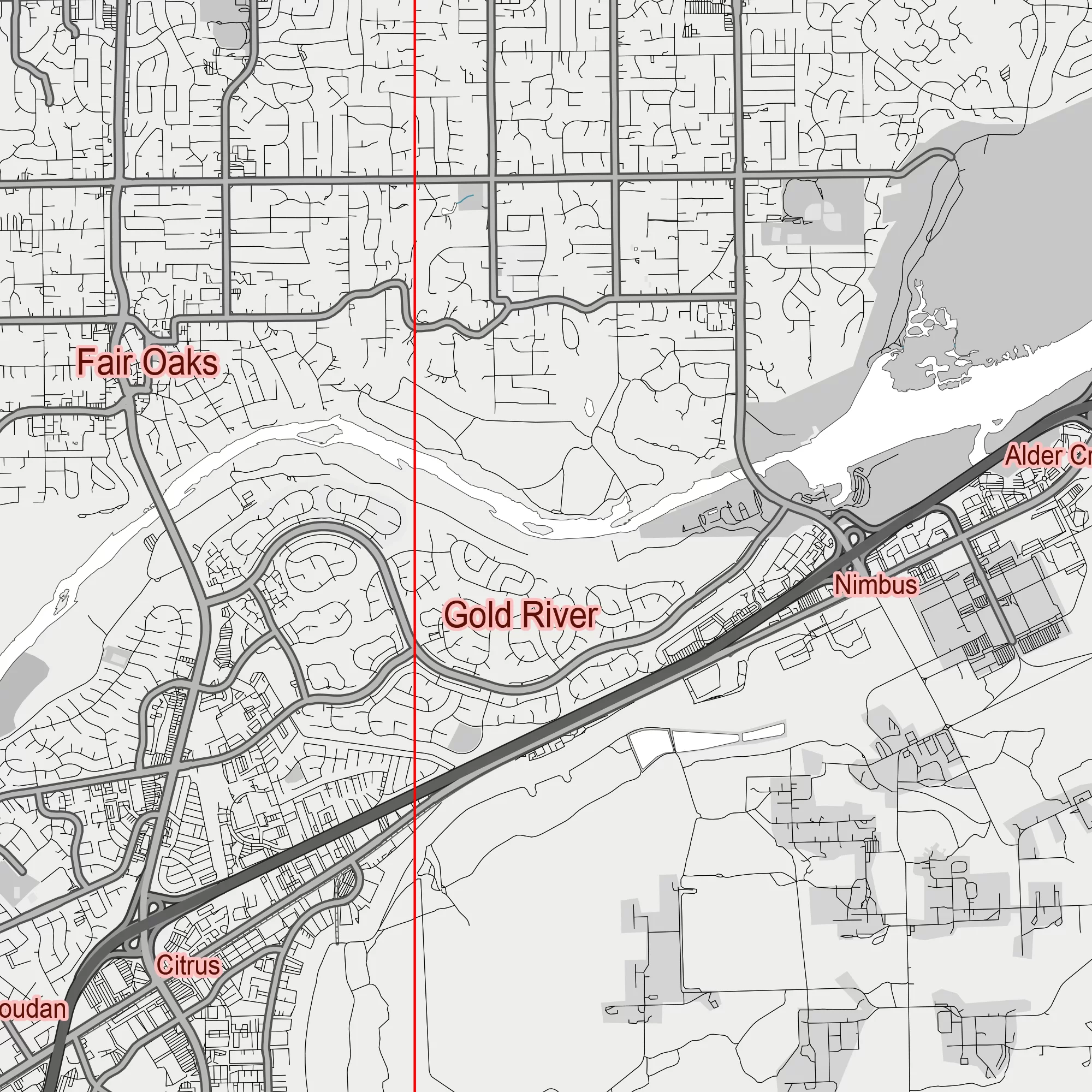 Sacramento California US Map Vector City Plan Low Detailed (simple white) Street Map editable Adobe Illustrator in layers