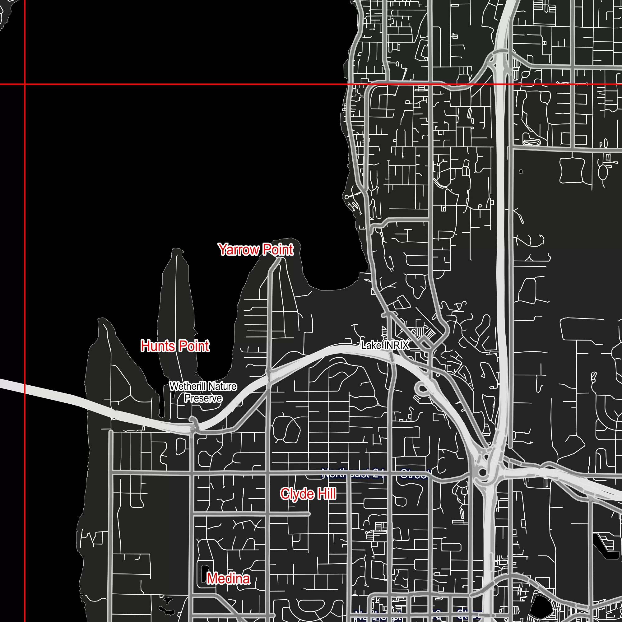 Seattle Washington US PDF Vector Map: City Plan Low Detailed (simple BLACK & WHITE) Street Map editable Adobe PDF in layers