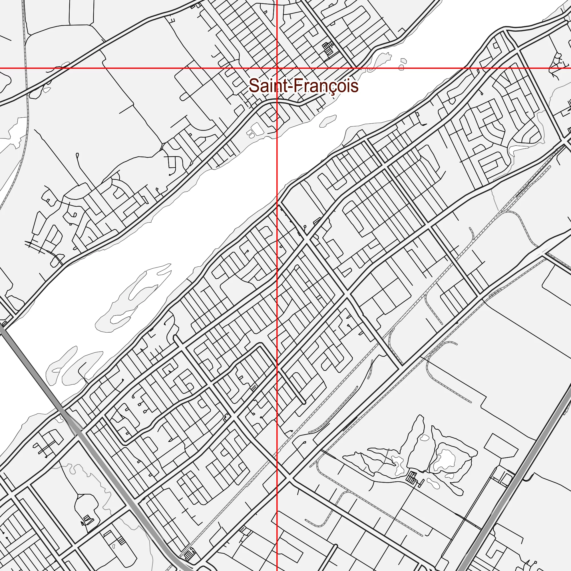 Montreal Quebec Canada PDF Vector Map: City Plan Low Detailed (simple white) Street Map editable Adobe PDF in layers